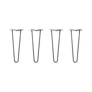 Set of 4 Hairpin Legs, 2-Rod Design
