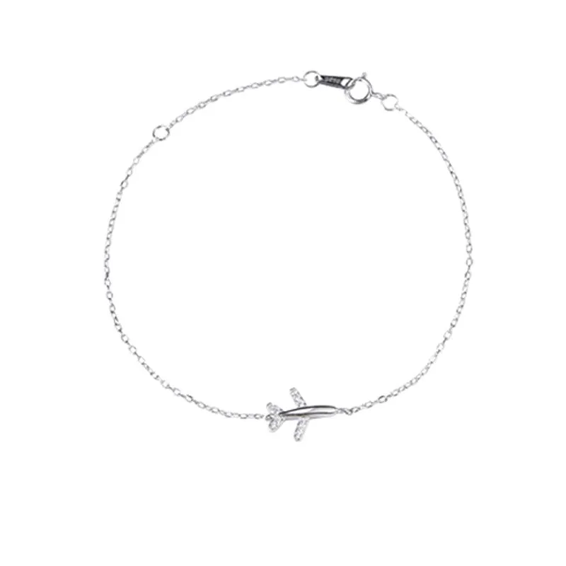 Simple Versatile Diamond Paper Airplane Bracelet