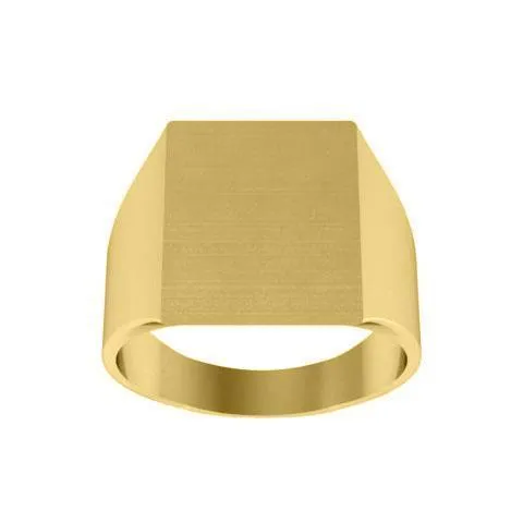 Square Signet Ring for Large Three Letter Monogram