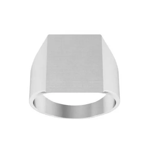 Square Signet Ring for Large Three Letter Monogram