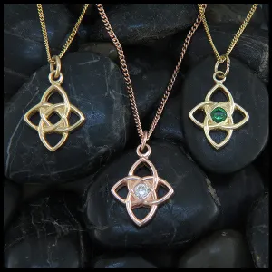 Starlight Knot Pendant in Gold