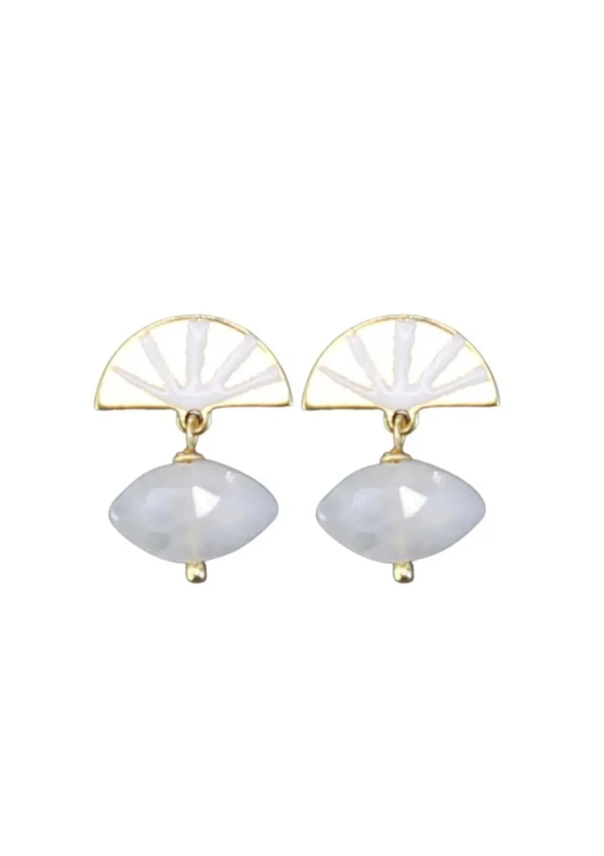 Sunrise Earrings - Moonstone