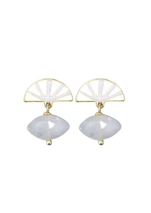 Sunrise Earrings - Moonstone