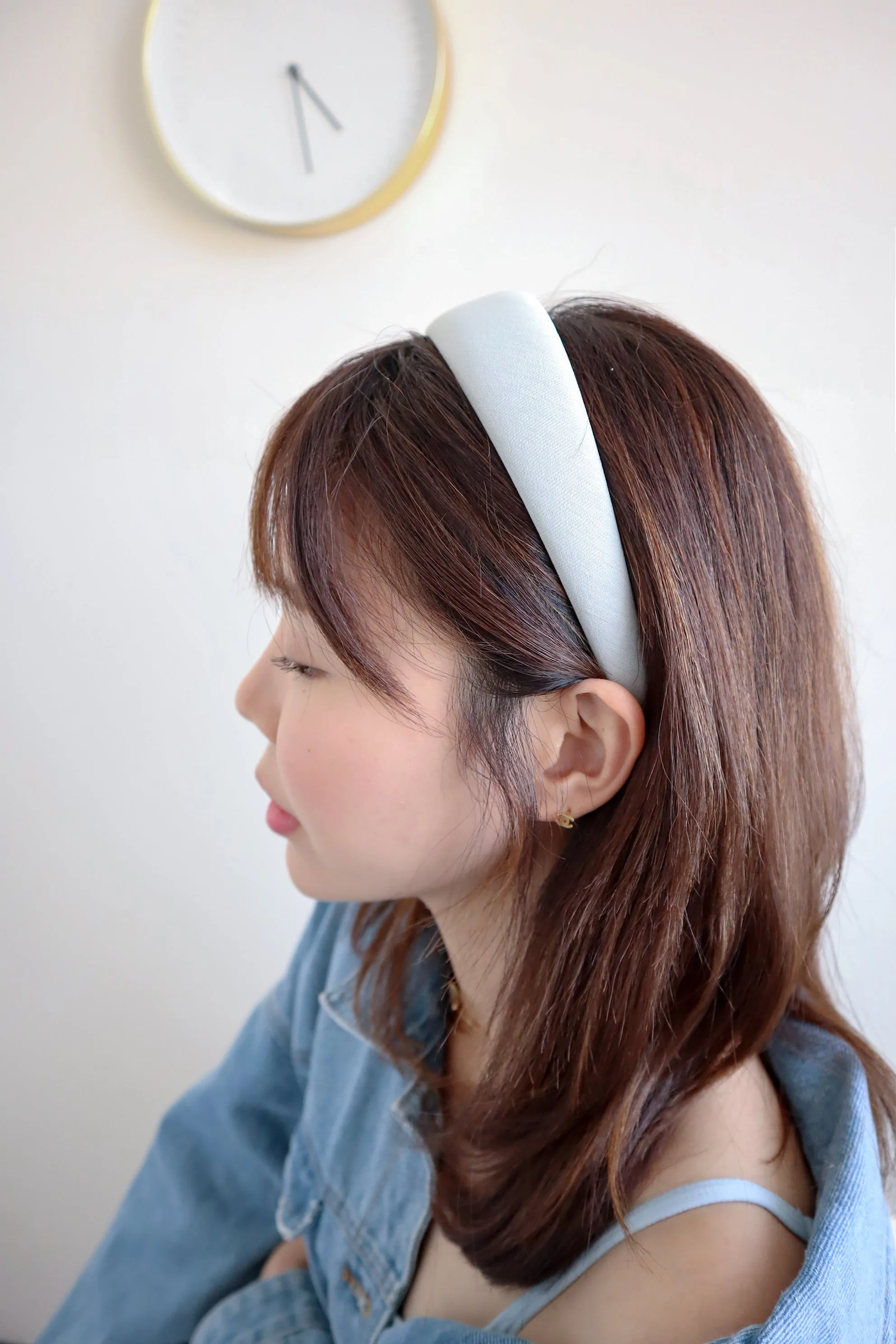 Textured Pastel Colored Fabric Plain Comfy Hairband