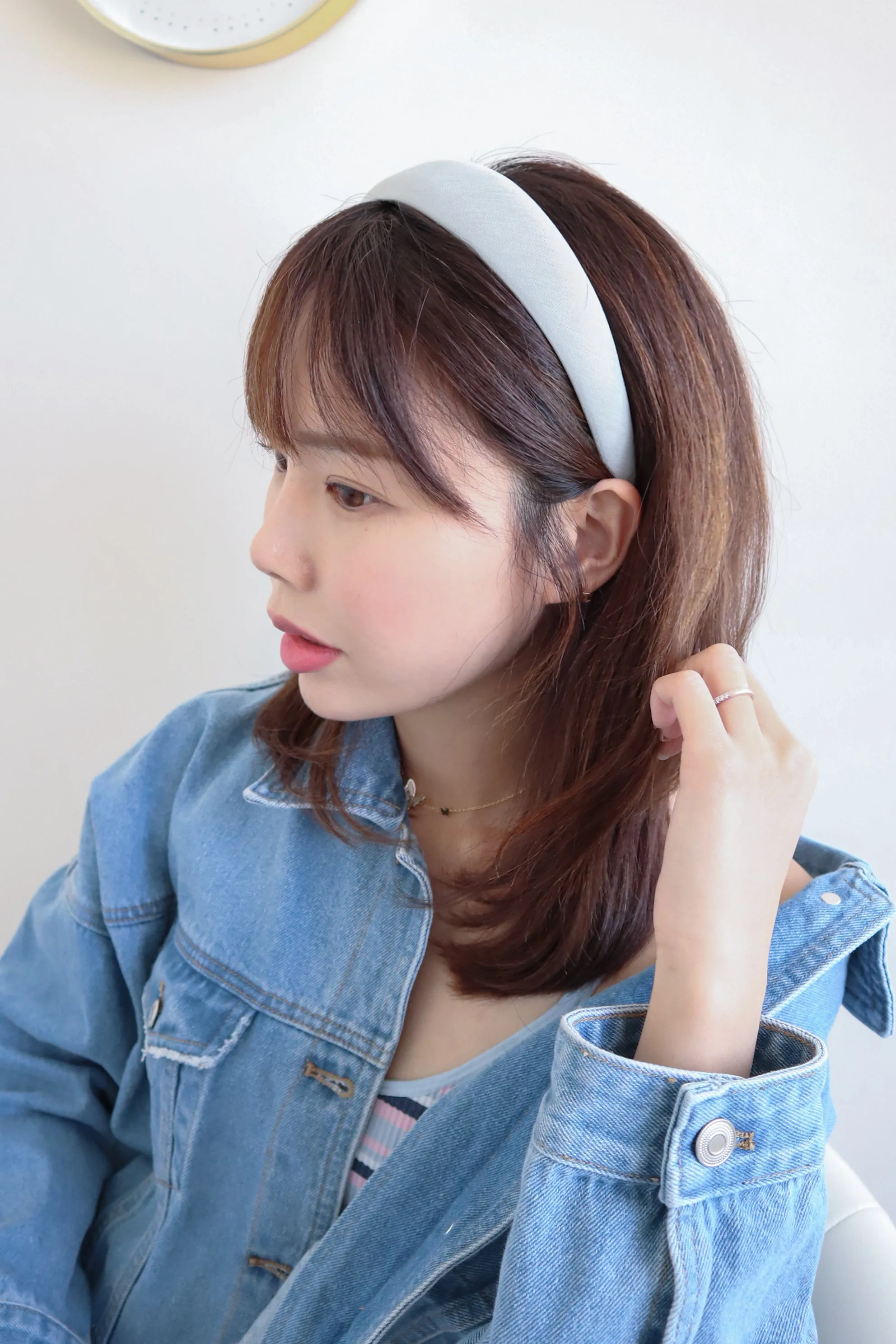Textured Pastel Colored Fabric Plain Comfy Hairband