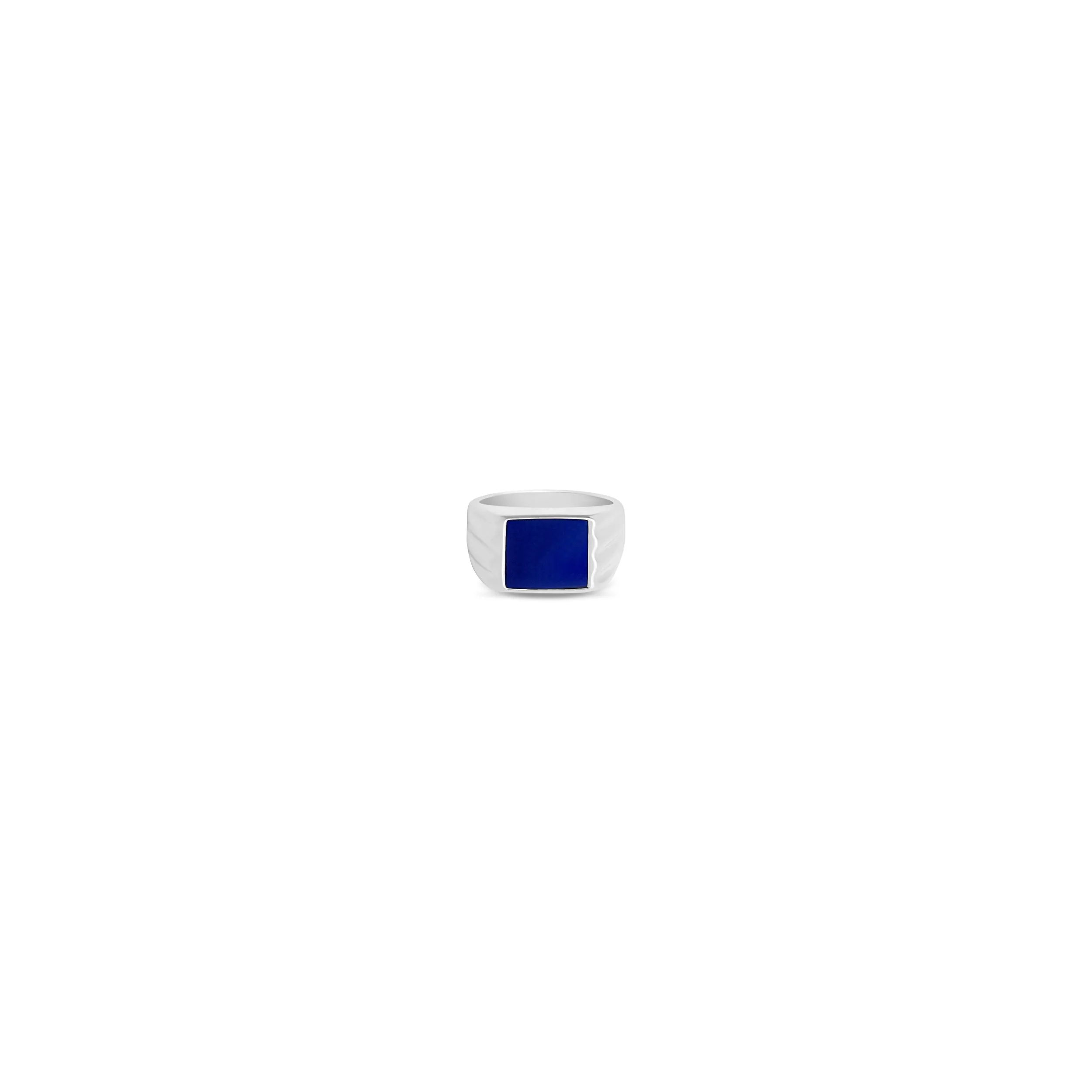 THE COLORED STONE SQUARE SIGNET RING