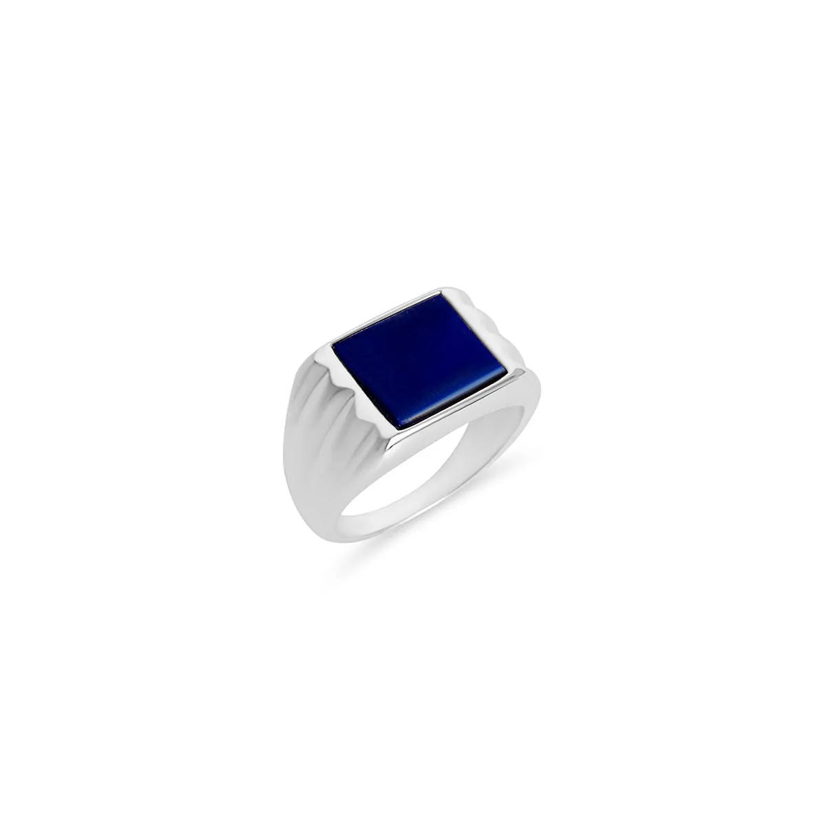 THE COLORED STONE SQUARE SIGNET RING