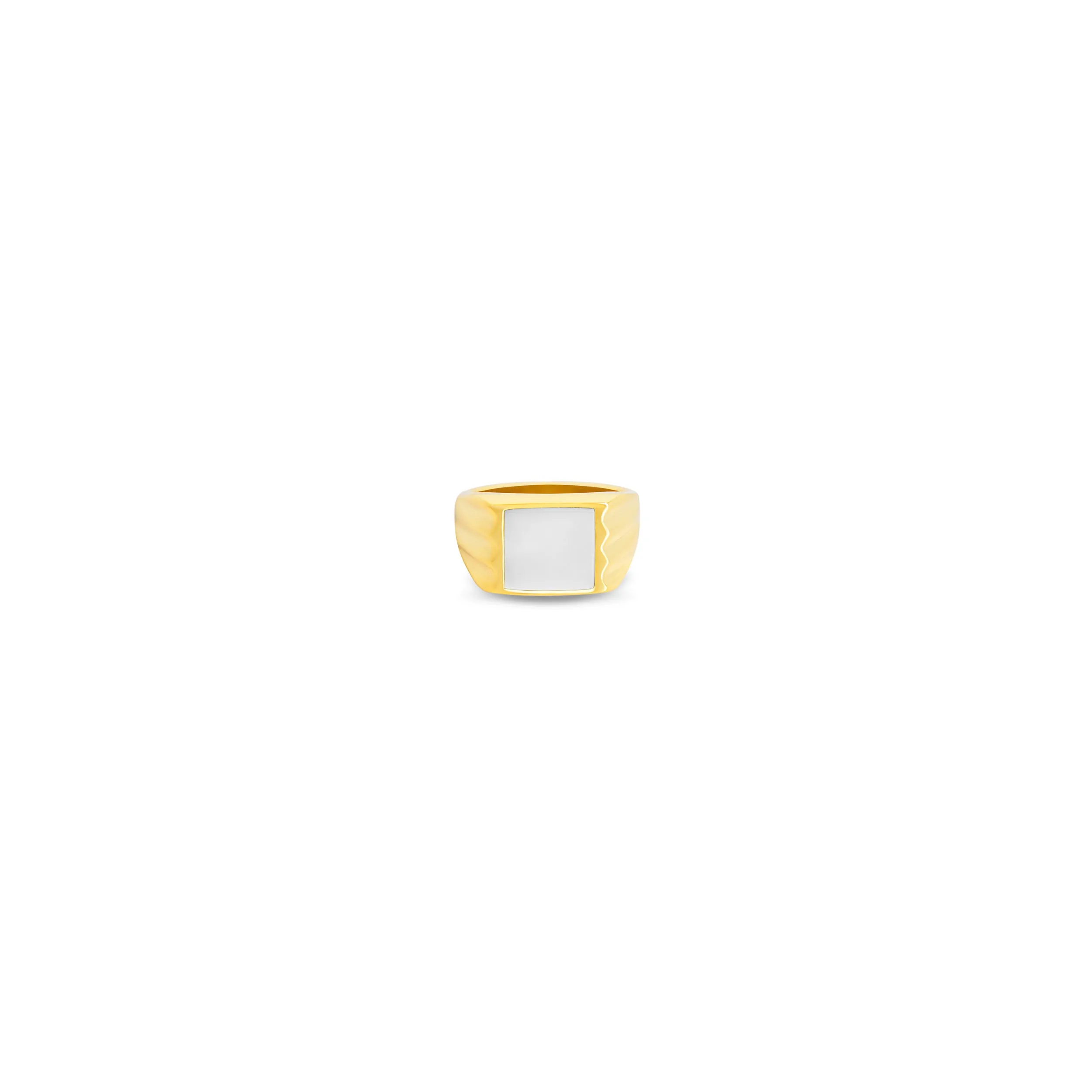 THE COLORED STONE SQUARE SIGNET RING
