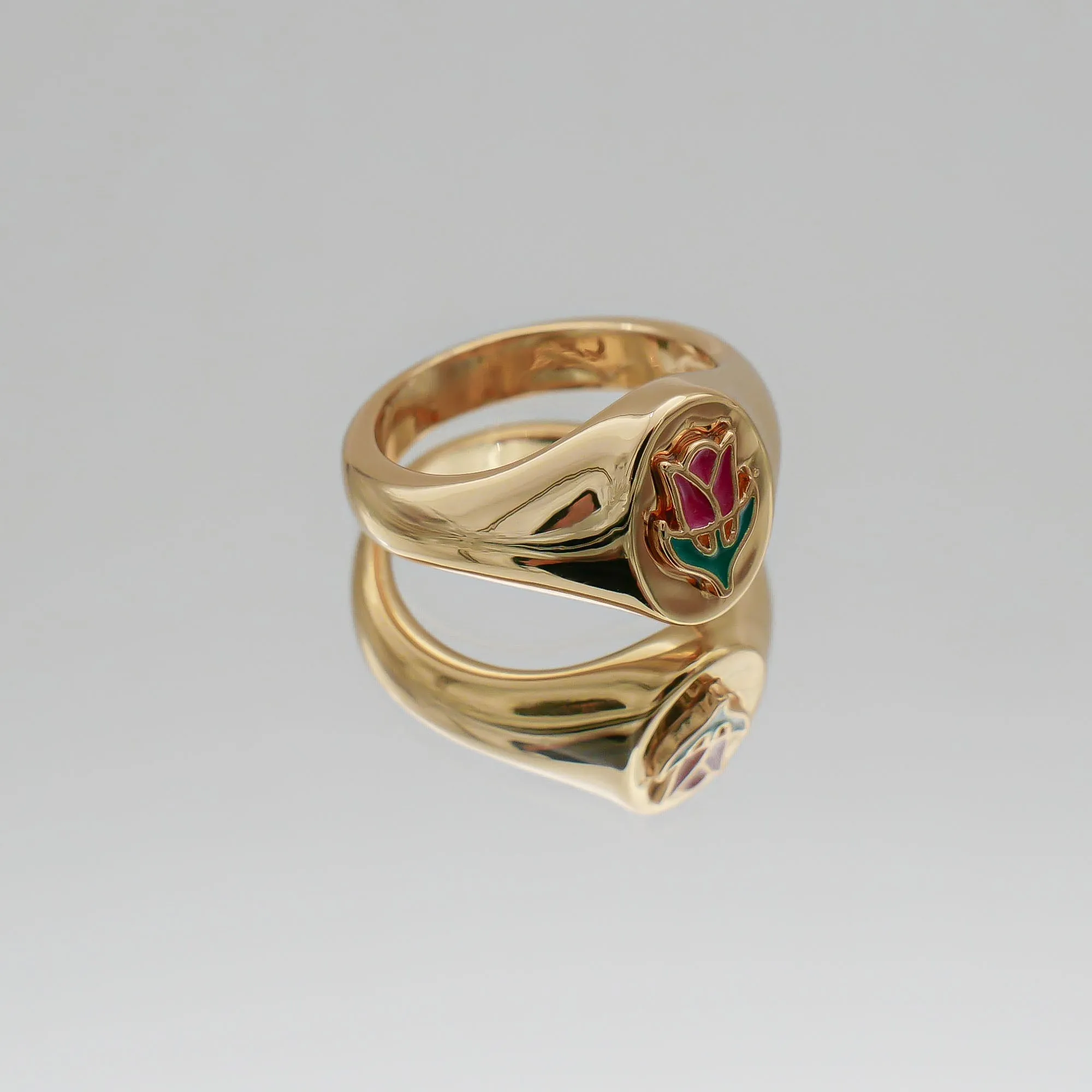 Tulip Signet Ring