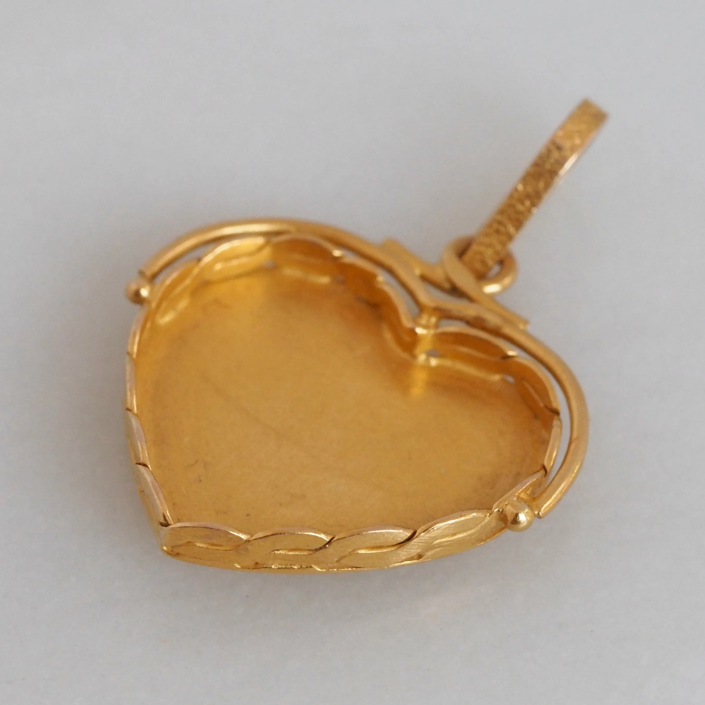 Vintage Portuguese 19k Gold and Enamel Butterfly Pendant
