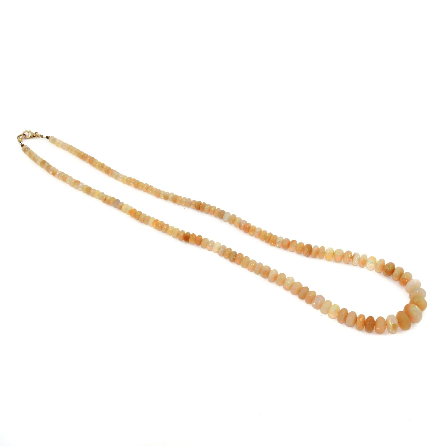 Welo Opal Beaded Necklace x 10k Gold
