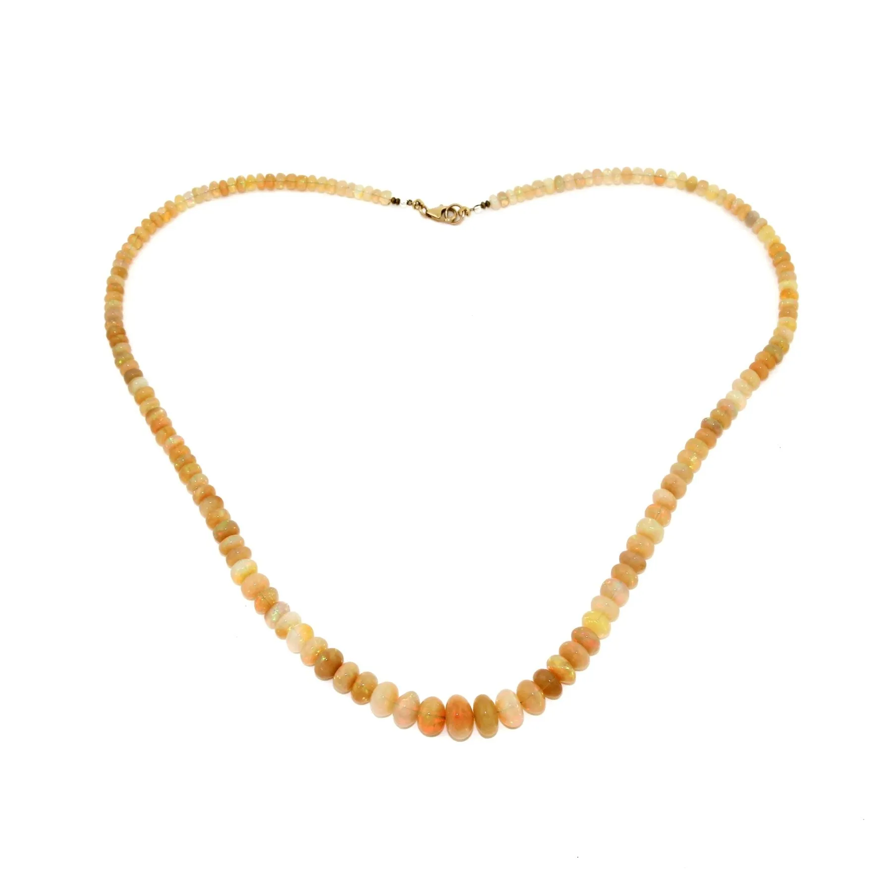 Welo Opal Beaded Necklace x 10k Gold