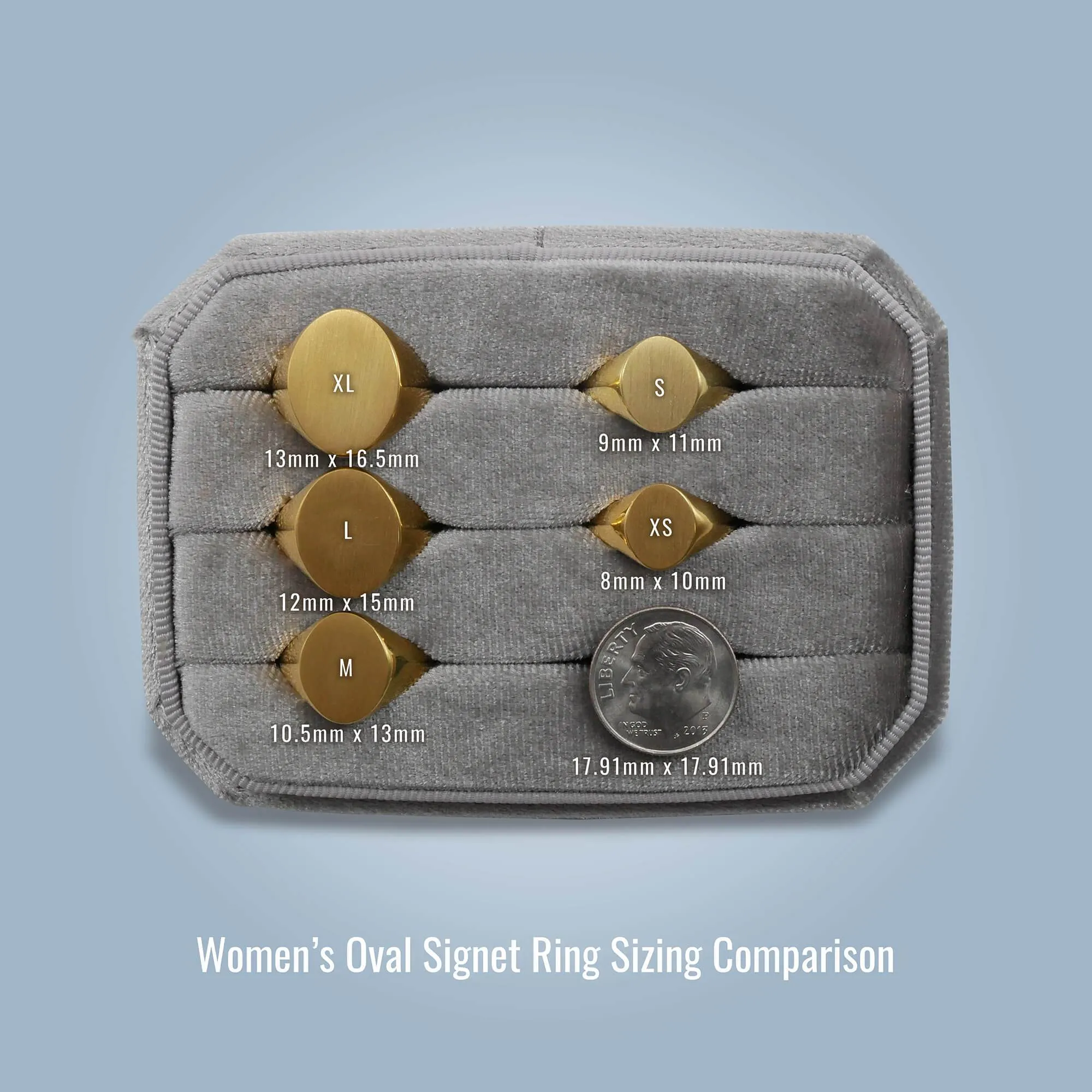 Women's Oval Signet Ring - Medium