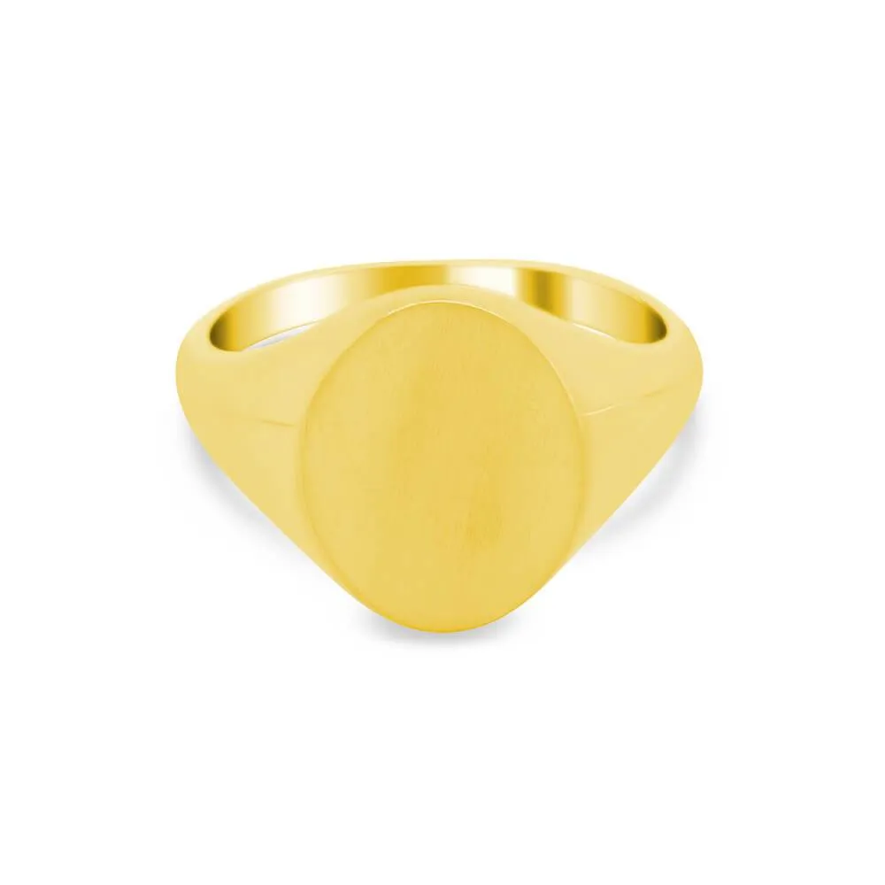 Women's Oval Signet Ring - Medium