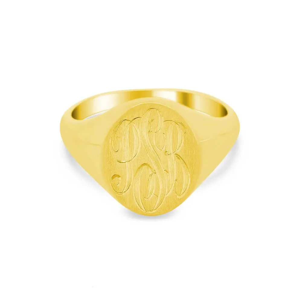 Women's Oval Signet Ring - Medium