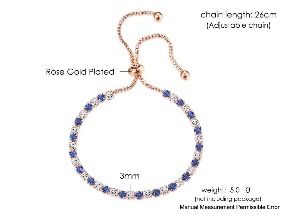 Women's Popular Zirconia Adjustable Pull Bracelet